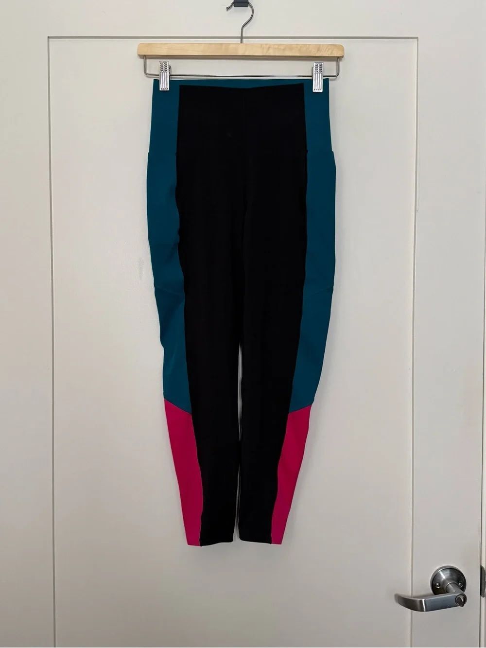 Sweaty Betty Power 7/8 Leggings Sz 6 Colorblocked High Waist Gym Yoga Workout
